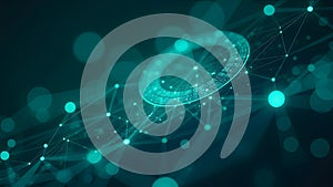 An abstract digital network representing the concepts of connectivity and the flow of data amongst systems