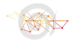 Abstract Digital Network, Vibrant Tech Connectivity, vector design Generative AI