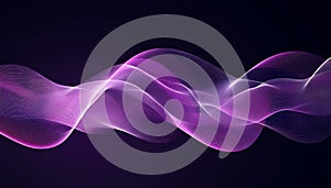 Abstract Digital Network Waves with Futuristic Glow for Innovative Data Visualization Concepts