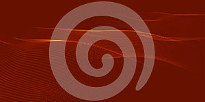 Abstract digital particle wave. Technology background. Futuristic dot wave. Network connection structure. Presentation