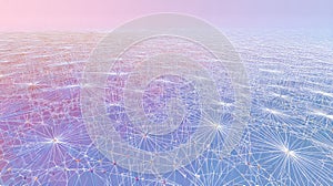 Abstract network connecting technology data nodes web grid