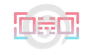 Abstract Digital QR Code Data Stream Vector Design, vector design Generative AI