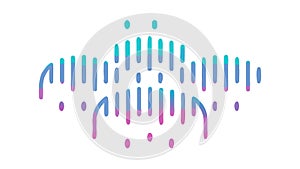 Abstract Digital Rain or Data Drop Art, vector design Generative AI