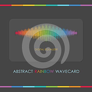 Abstract digital rainbow equalizer card