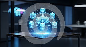 Blockchain Network on Table