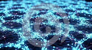 Abstract digital representation featuring interconnected