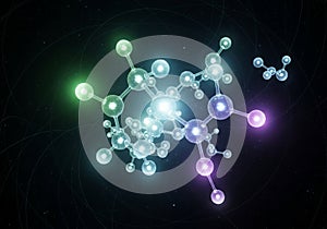 Abstract digital representation of a molecular structure set