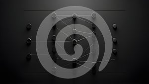 Abstract Neural Network Architecture Digital Art Visualization Concept