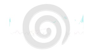 Abstract digital sound waves with colorful lines, modern technology and data flow, vector design Generative AI