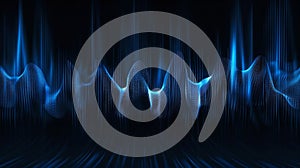 Abstract Digital Sound Waves Visualization