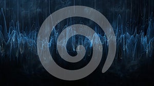 Abstract Digital Sound Waves Visualization