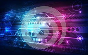 Abstract digital speed technology concept background, vector illustration