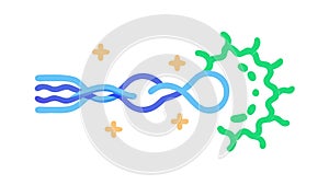 Abstract Digital Stream, Data Flow Connection Vector Art, vector design Generative AI