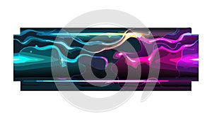 Abstract Digital Stream of Light and Data Flow Background Element, vector design Generative AI