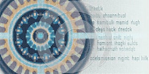 Abstract Digital Technological Artwork