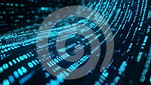 Abstract digital technology background, abstract binary code background, abstract cyber background