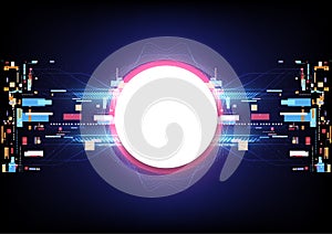 Abstract digital technology background, computer programing process