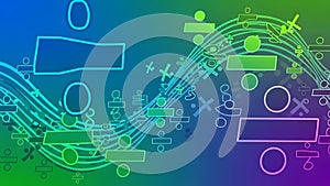 Abstract Digital Technology and Data Flow Illustration