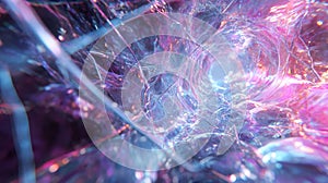 Abstract digital tunnel representing network data flow