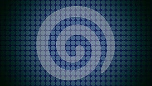 Abstract blue circle grid pattern texture digital vector wallpaper background
