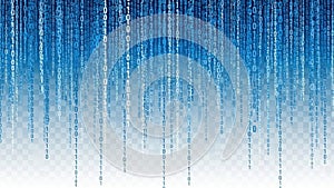 Abstract digital waterfall of binary code