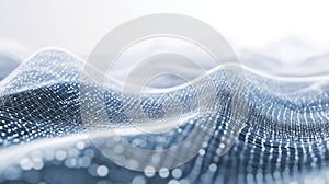 Abstract Digital Network Grid Waveform