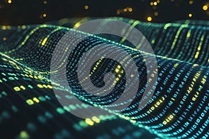 Abstract Digital Data Stream: Flowing Code in Cyberspace