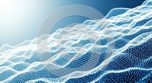 Abstract digital wave pattern