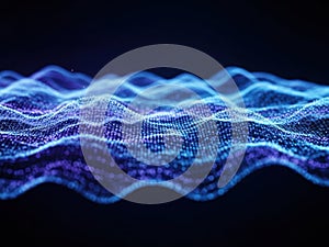 Abstract digital wave pattern