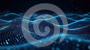 Abstract Digital Wave Patterns