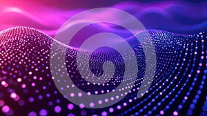 Abstract digital wave representing data flow technology