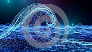 Abstract Digital Wave