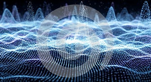 Abstract Digital Waveform Background