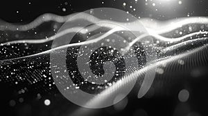 Abstract Digital Waveform Background