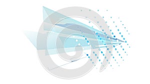 Abstract Digital Waveform Data Visualization, vector design Generative AI