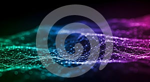 Abstract Digital Waveform: Network Data Visualization