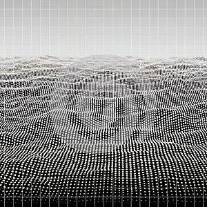 Abstract Digital Waveform Point Cloud