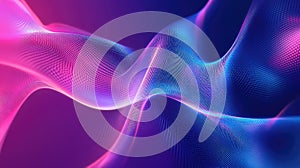 Abstract digital waves creating vibrant flowing background