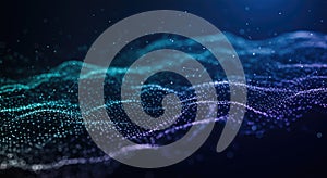 Abstract Digital Waveform Background