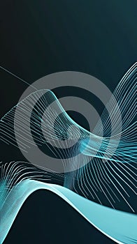 Abstract digital waves in vibrant colors create a mesmerizing visual experience, showcasing fluid motion and dynamic energy in a