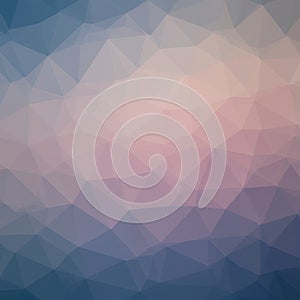 An abstract, digitally generated image features a low-poly design with overlapping