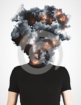 Abstract disaster and stress background