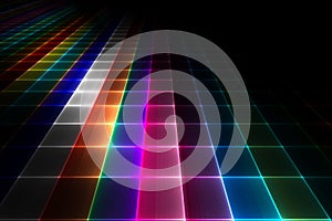 Abstract disco floor background