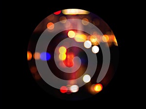 Abstract discoball or magic ball night