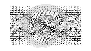 Abstract Distorted Grid Texture Background, vector design Generative AI