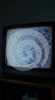 Abstract Distorted TV Screen with Static Noise, Glitching Pixels, and Visual Tearing Ã¢â¬â Phone Wallpaper HD photo