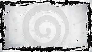 Distressed Grunge Frame with Textured White Background