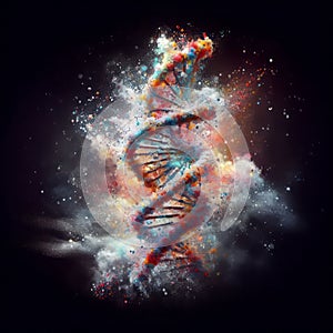 Abstract DNA diversity photo