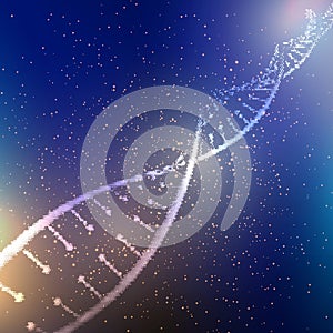 Abstract DNA strand background