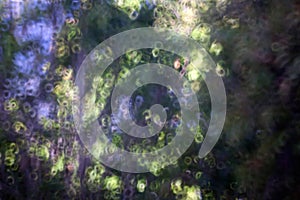 Abstract donut bokeh background